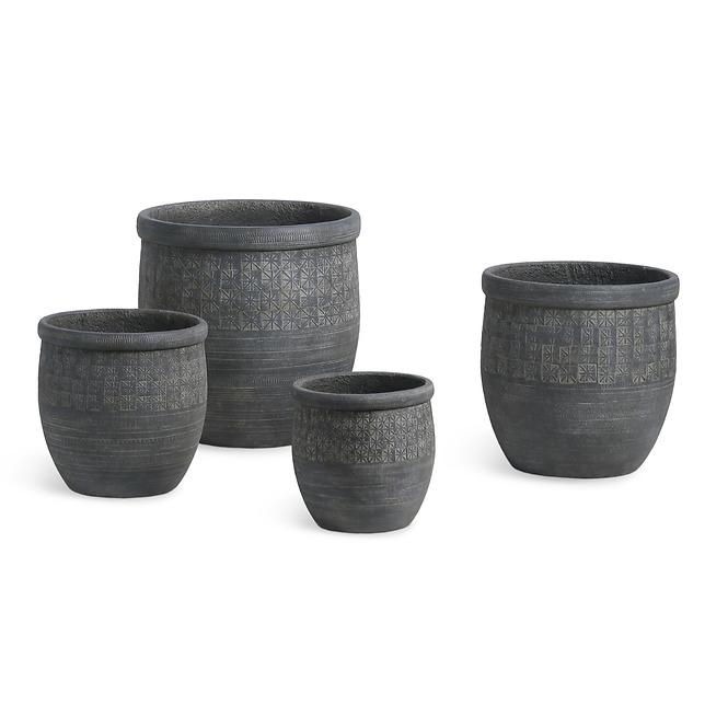 Kvetináč 101761 tmavošedý 26x26h cm