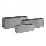 Kvetináč 101810 sivý 43x14x16h cm