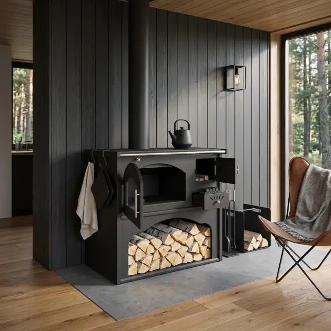 Sporák na tuhé palivo ZVEZDA CLASSIC GF 5,7kW ľavý Eco