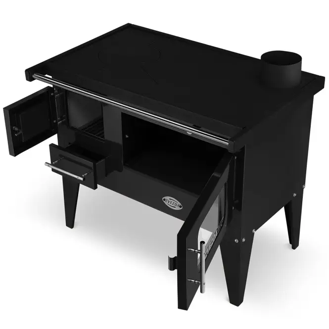 Sporák NARODNA E 6,1 kW čierna pravý,3