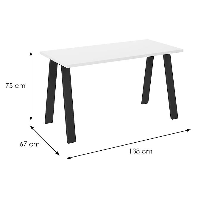 Stôl Kleo 138x67 – Biely