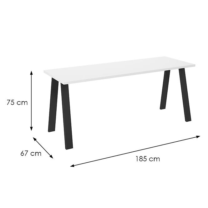 Stôl Kleo 185x67 – Biely