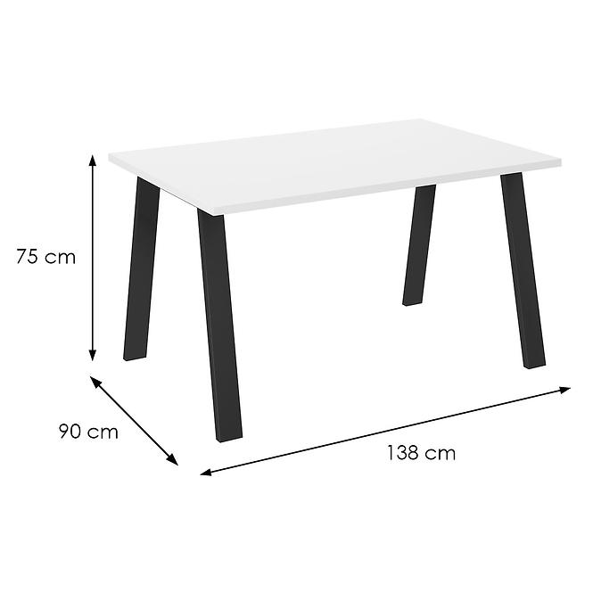 Stôl Kleo 138x90 – Biely