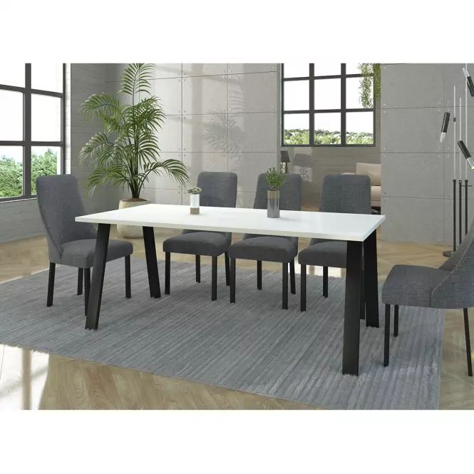 Stôl Kleo 185x90 – Biely