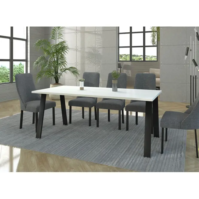 Stôl Kleo 185x90 – Biely,3