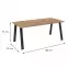 Stôl Kleo 185x90 – Lancelot,2