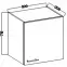 Kuchynská skrinka Lara 60g-72 1f Mdf biely lesk,2
