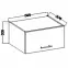 Kuchynská skrinka Lara 60gu-36 1f Mdf biely lesk,2
