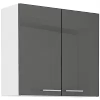 Kuchynská skrinka Lara 80g-72 2f Mdf sedá lesk