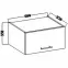 Kuchynská skrinka Lara 60gu-36 1f Mdf Cappucino lesk,2