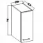 Kuchynská skrinka Lara 30g-72 1f Mdf Cappucino lesk,2