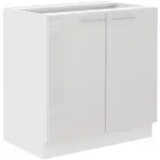 Kuchynská skrinka Lara 80d 2f Bb Mdf biely lesk
