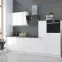 Kuchynská skrinka Lara105 Nd 1f Bb Mdf biely lesk,5