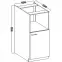 Kuchynská skrinka Lara 60dkpl-162 1f Bb Mdf biely lesk,2