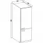 Kuchynská skrinka Lara 60dk-210 2f Bb Mdf biely lesk,2