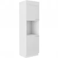 Kuchynská skrinka Lara 60dp-210 2f Bb Mdf biely lesk