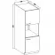 Kuchynská skrinka Lara 60dp-210 2f Bb Mdf biely lesk,2