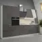 Kuchynská skrinka Lara 80d 2f Bb Mdf Šedá lesk,8