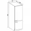 Kuchynská skrinka Lara 60dk-210 2f Bb Mdf Šedá lesk,2