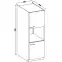 Kuchynská skrinka Lara 60dp-210 2f Bb Mdf Šedá lesk,2