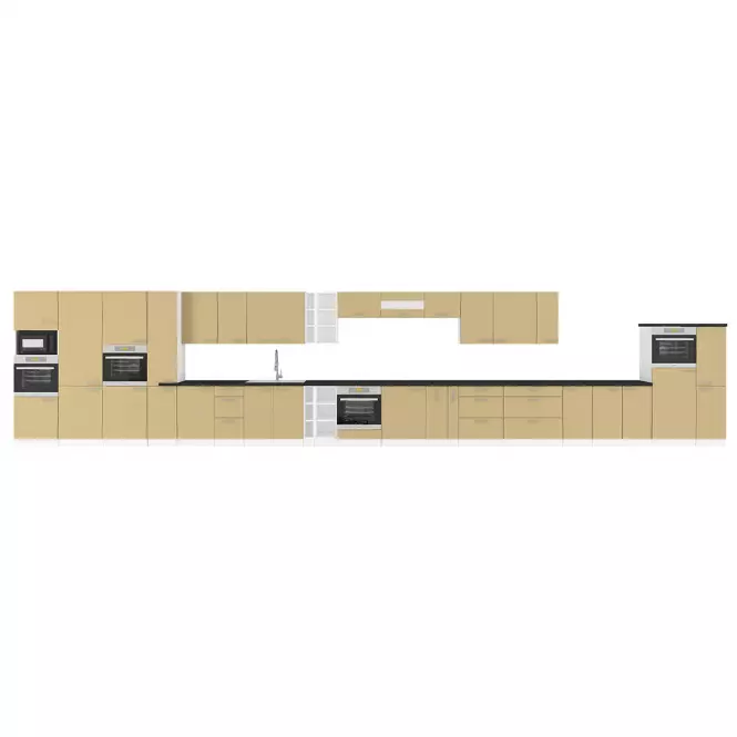 Kuchynská skrinka Lara 60d Gaz Bb Mdf Cappucino lesk,3