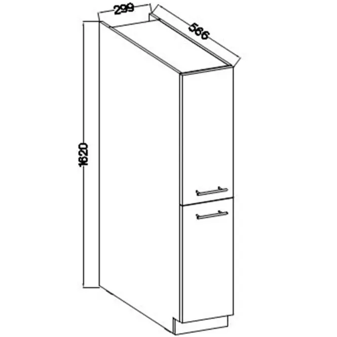 Kuchynská skrinka Lara 30dk-162 Cargo 1f Bb Mdf Cappucino,2