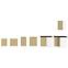 Kuchynská skrinka Lara 60dkpl-162 1f Bb Mdf Cappucino lesk,4