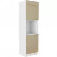 Kuchynská skrinka Lara 60dp-210 2f Bb Mdf Cappucino lesk