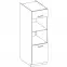 Kuchynská skrinka Lara 60dpm-210 2f Bb Mdf Cappucino lesk,2