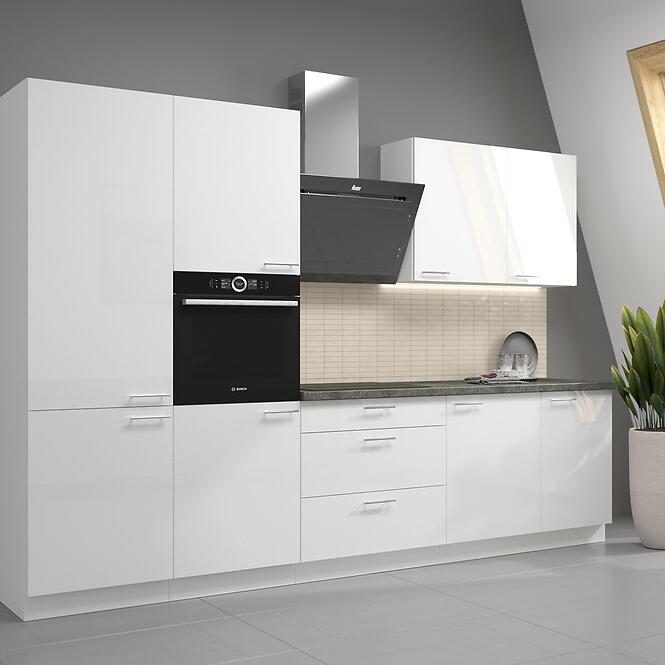 Kuchynská skrinka Lara čelo umývačky riadu 570x596 Mdf biely lesk
