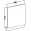 Kuchynská skrinka Lara Front Zm.570x596 Mdf biely lesk,2