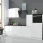 Kuchynská skrinka Lara čelo umývačky riadu 570x446 Mdf biely lesk,5