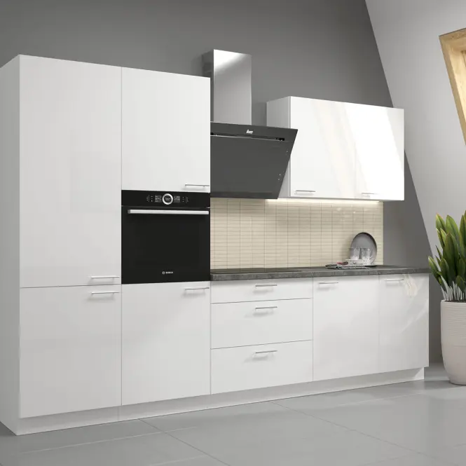Kuchynská skrinka Lara čelo umývačky riadu 570x446 Mdf biely lesk