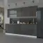 Kuchynská skrinka Lara čelo umývačky riadu 713x596 MDF Šedá lesk,6