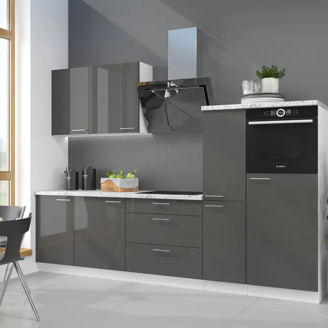 Kuchynská skrinka Lara čelo umývačky riadu 713x596 MDF Šedá lesk
