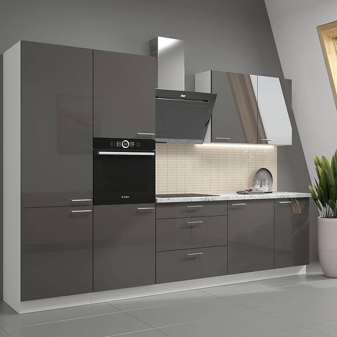 Kuchynská skrinka Lara čelo umývačky riadu 713x596 MDF Šedá lesk,8