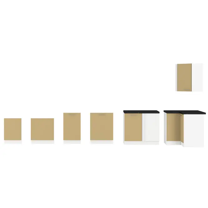Kuchynská skrinka Lara čelo umývačky riadu 570x596 Mdf Cappucino lesk