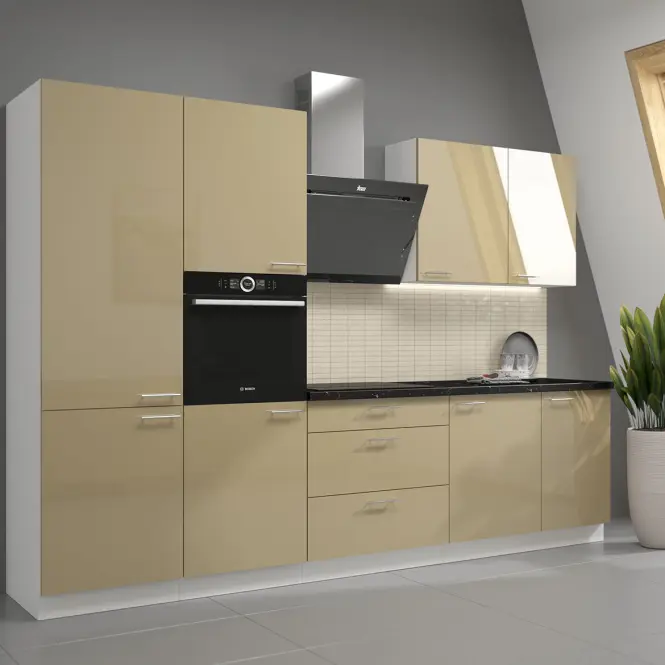 Kuchynská skrinka Lara čelo umývačky riadu 570x446 MDF Cappucino lesk