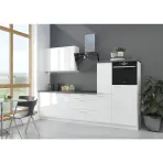 Kuchynská linka Lara 280 MDF biela lesklá bez dosky