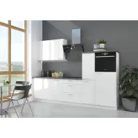 Kuchynská linka Lara 280 MDF biela lesklá bez dosky