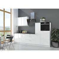 Kuchynská linka Lara 280 MDF biela lesklá bez dosky