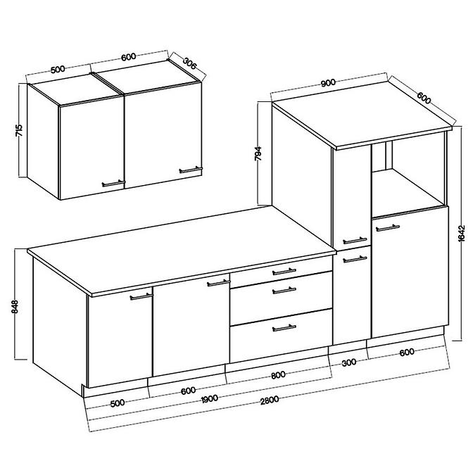 Kuchynská Lara 280 Mdf Cappucino lesky bez dosky,2