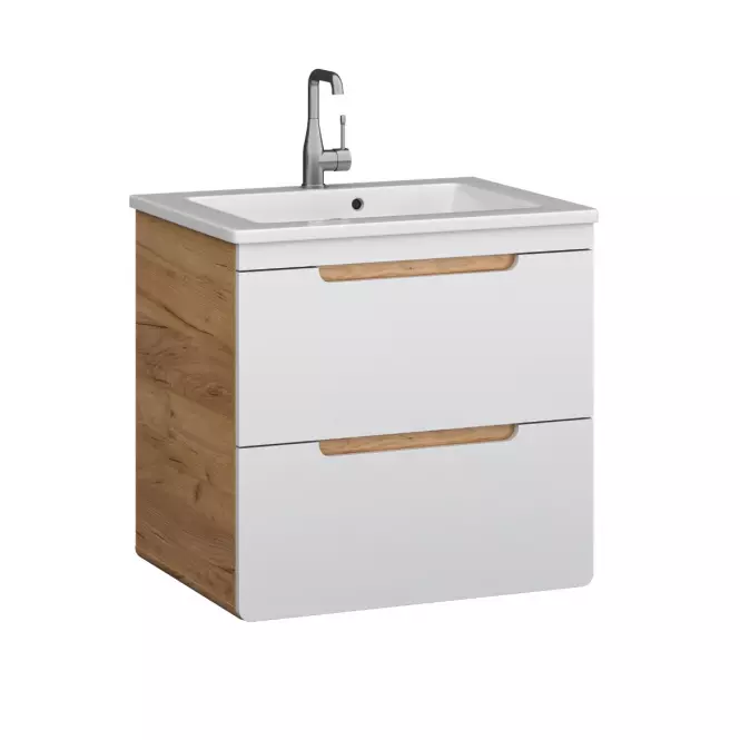 Skrinka Bronx 60 dub craft-biely,3