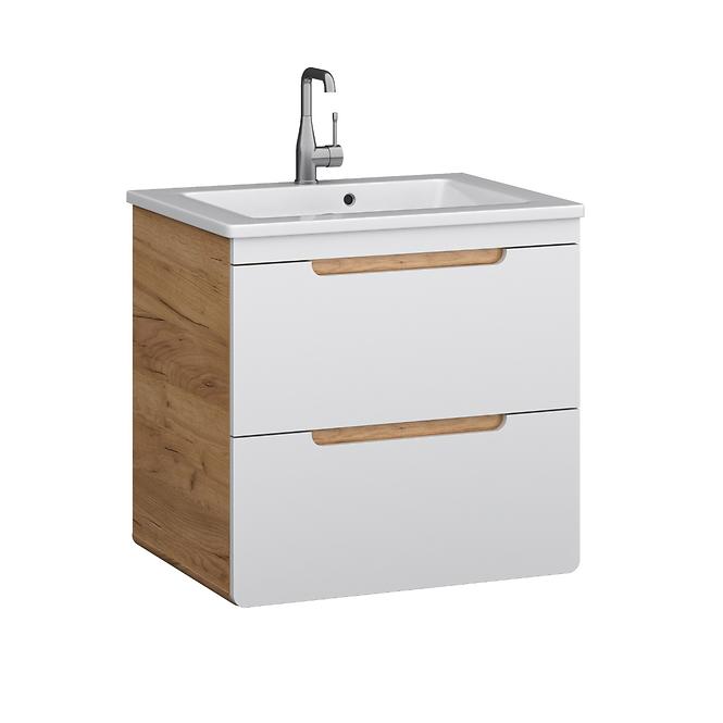 Skrinka Bronx 60 dub craft-biely,3