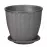 Kvetináč RATTAN  6 L sivý