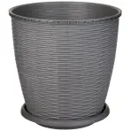 Kvetináč RATTAN  6 L sivý