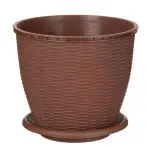 Kvetináč  RATTAN 16 L hnedý
