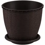 Kvetináč rattan 16L wenge