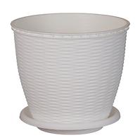 85CM DONICZKA RATTAN 2.75 L BIAŁA