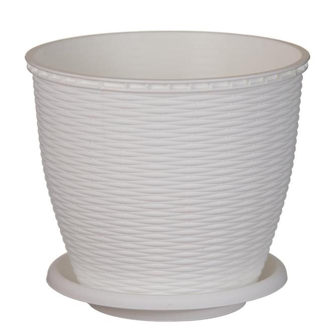 85CM DONICZKA RATTAN 2.75 L BIAŁA